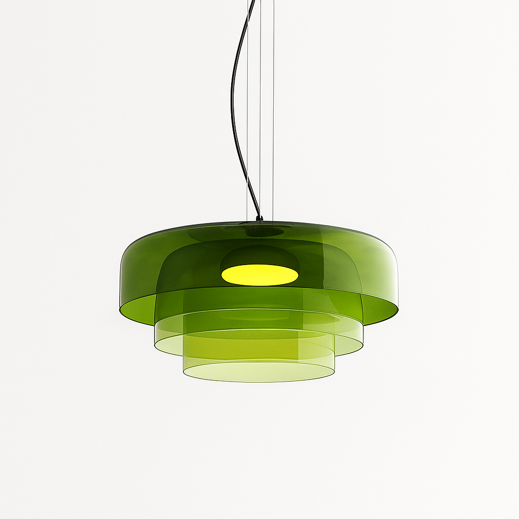 Lampada a sospensione in vetro