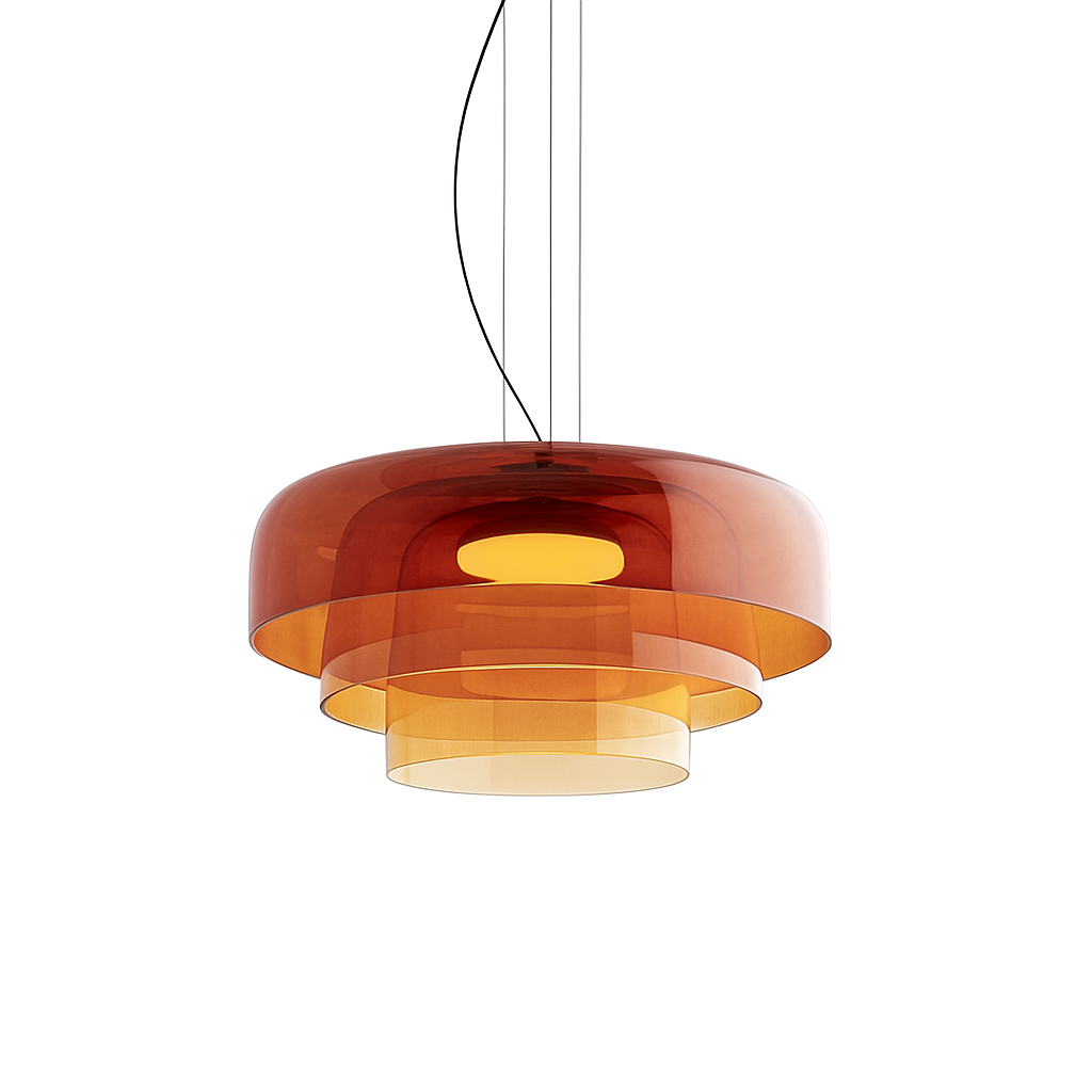 Lampada a sospensione in vetro