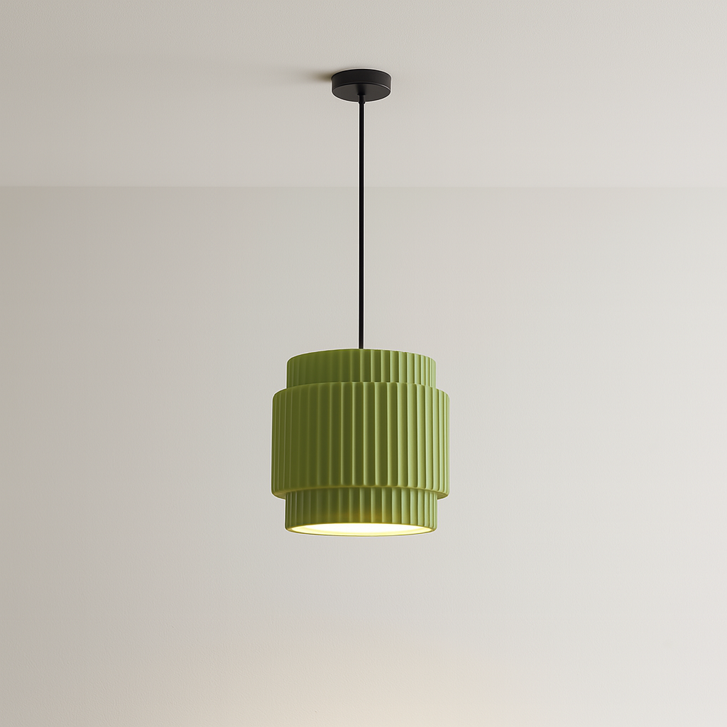 Lampada a sospensione colorata in ceramica