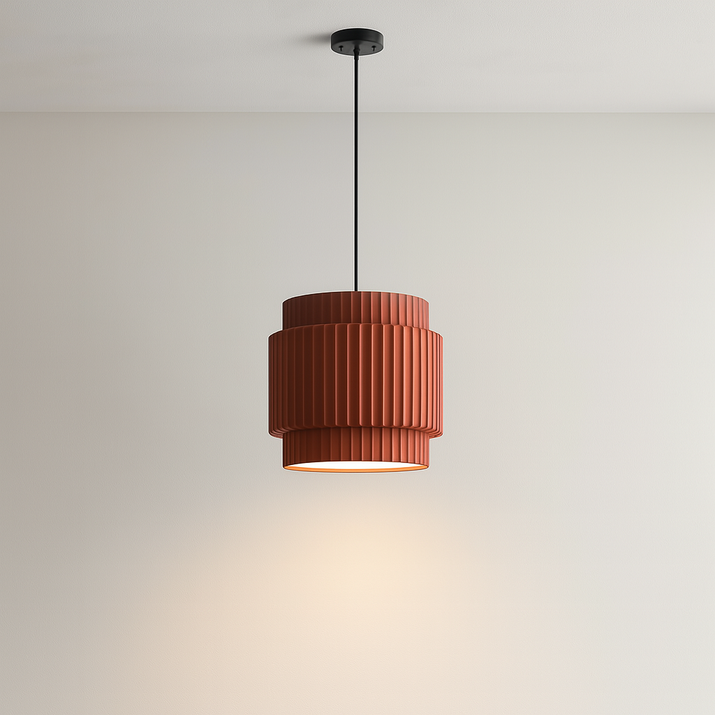 Lampada a sospensione colorata in ceramica