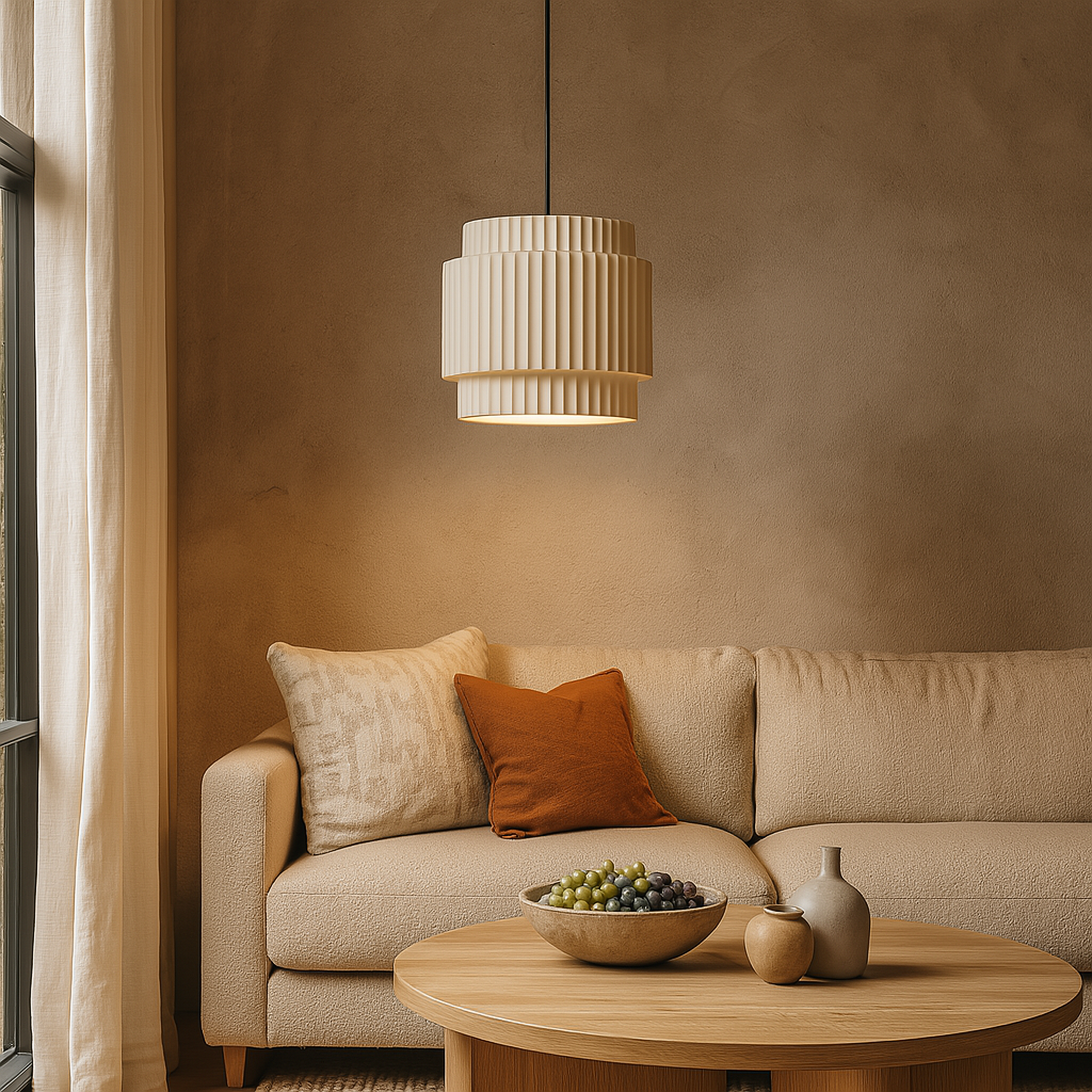 Lampada a sospensione colorata in ceramica