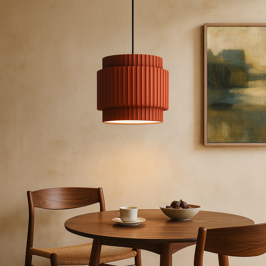 Lampada a sospensione colorata in ceramica