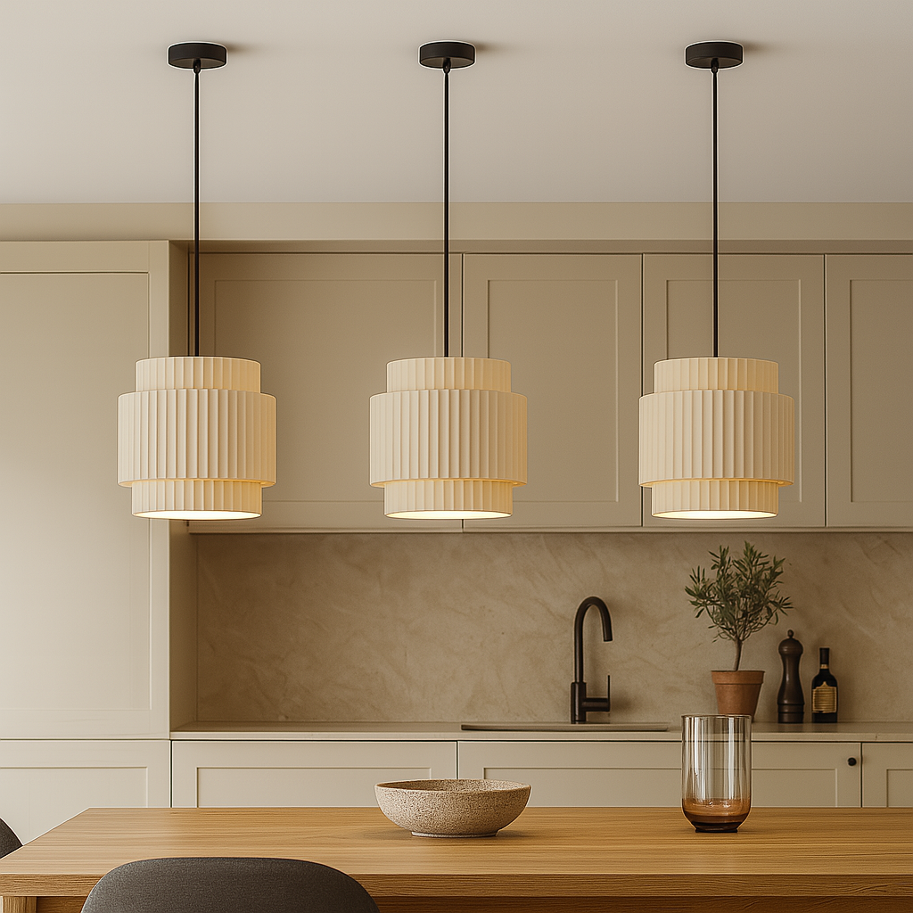 Lampada a sospensione colorata in ceramica
