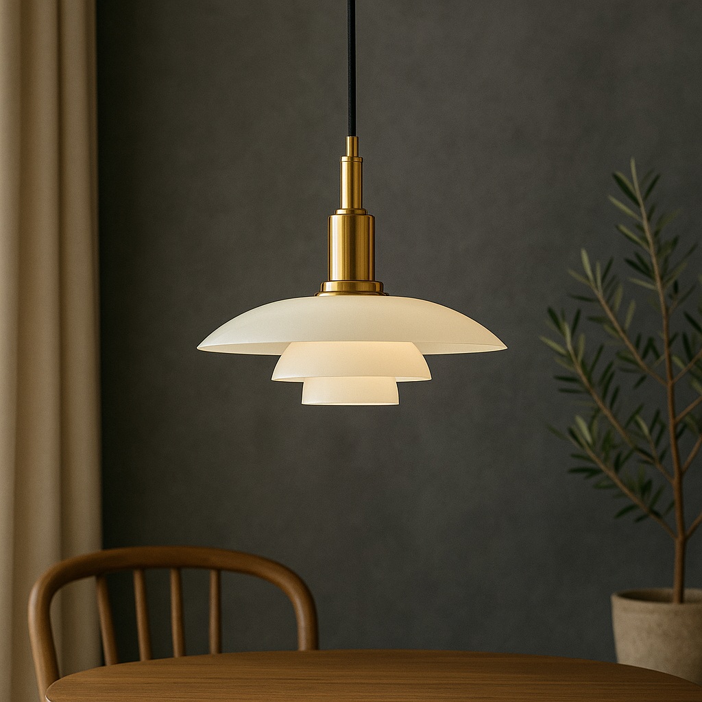 Lampada a sospensione dal design danese