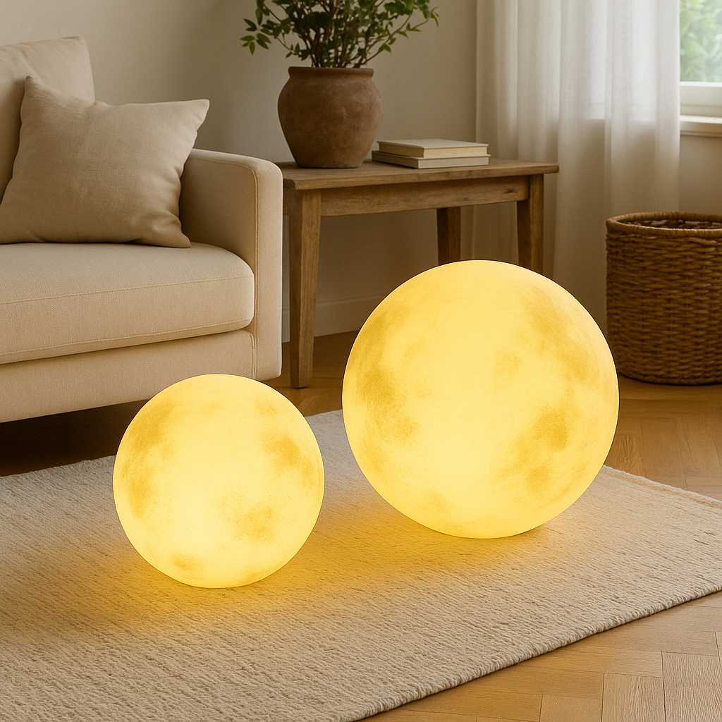 Lampada lunare a energia solare per il giardino