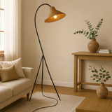 Lampada da terra in bambù