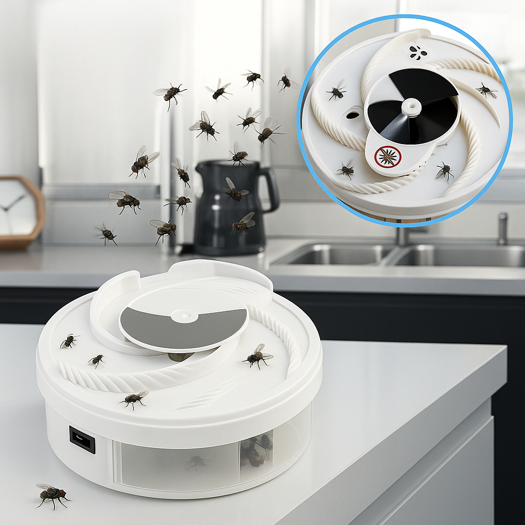 Attrape-Mouche Électrique EcoTrappe - Appareil Anti Mouche Efficace pour Maison d