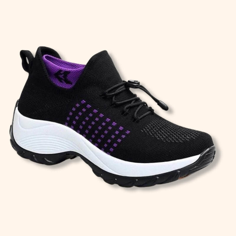 Chaussures Élégantes Ortho-Confort - Look Chic Noir Violet travel bottle leak