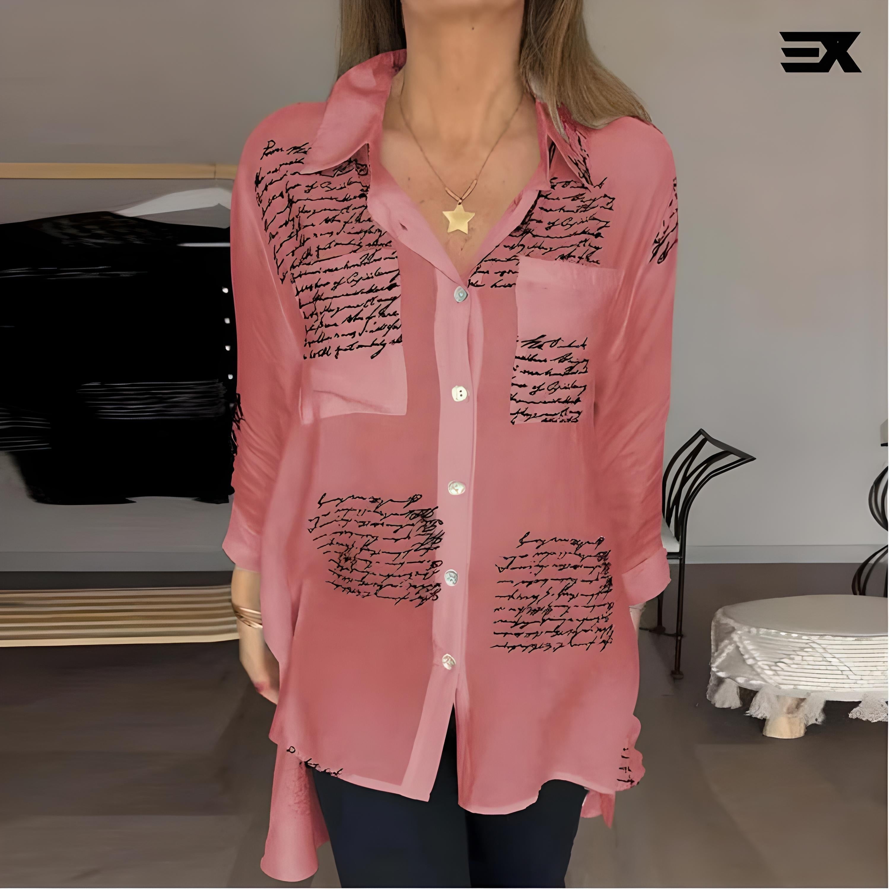 Chemise Élégante Rose - Style Féminin et Détails Raffinés pour une Touche de Douceur