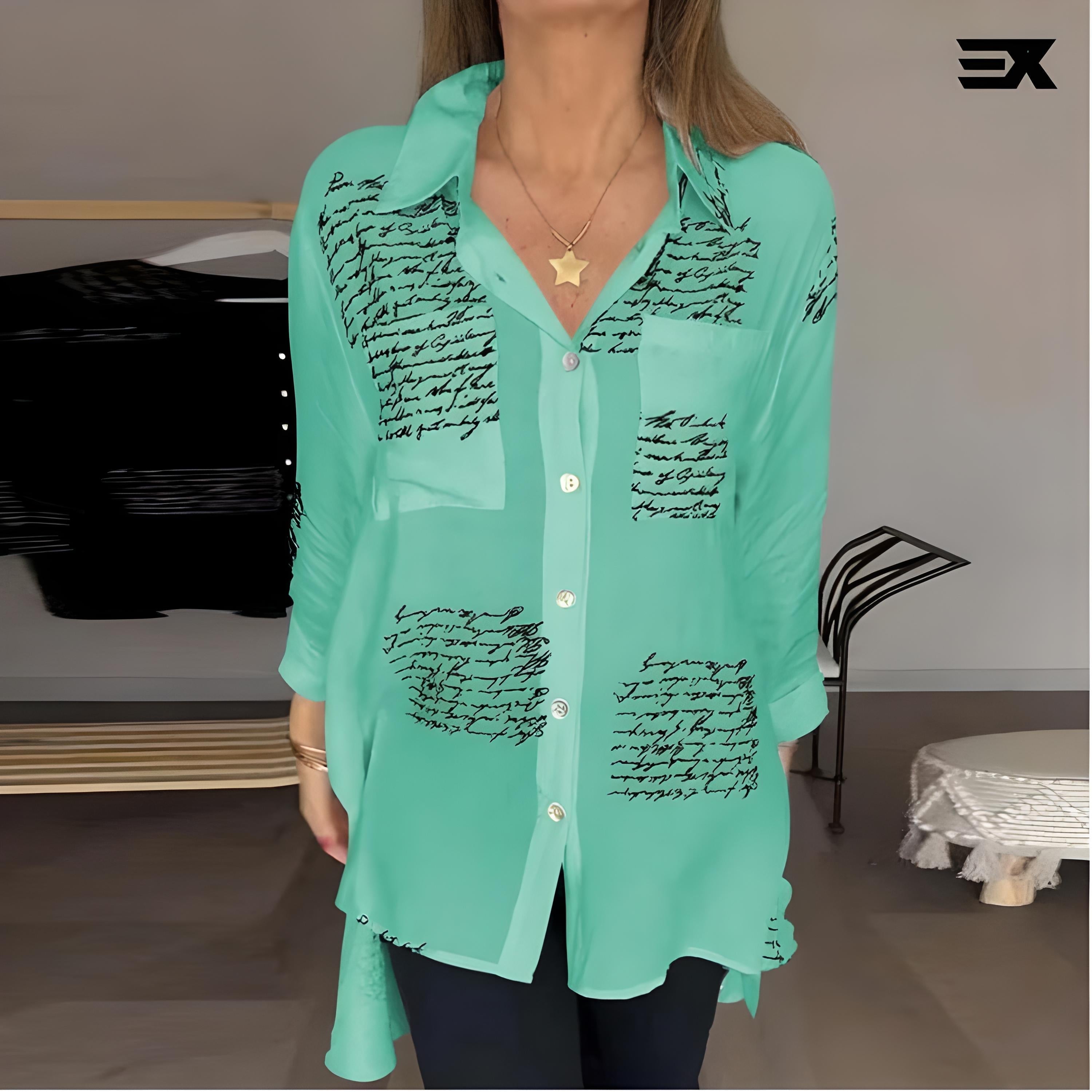 Chemise Élégante Vert - Palette de Couleurs Fraîches et Détails Raffinés pour une Note Naturelle