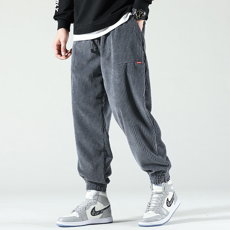 Pantalon chic en velours gris pour homme - Daniel | Tendance - Sophistication intemporelle, tendance mode