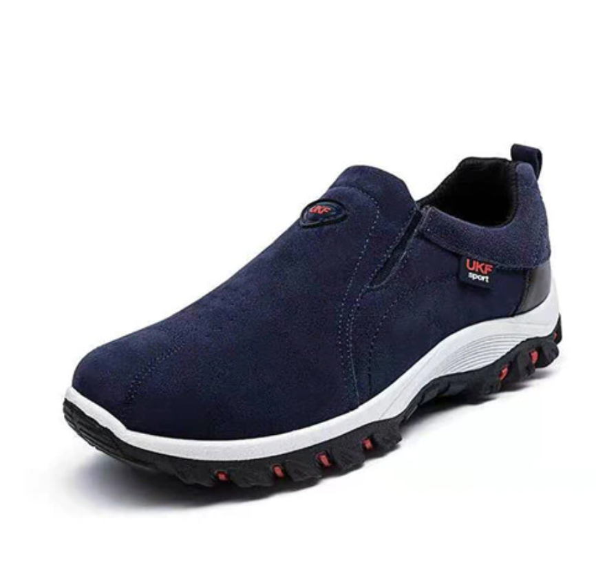 Chaussures de randonnée orthopédiques avancées pour hommes - Confort respirant et liberté randonnée en Bleu