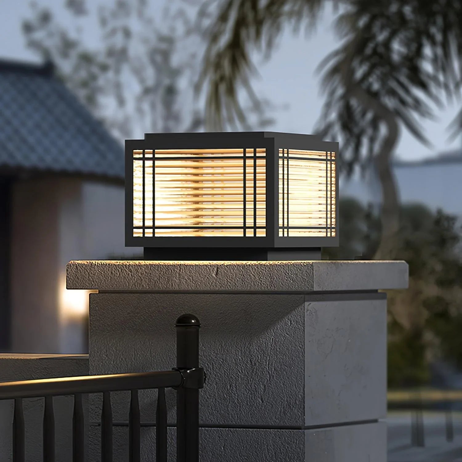 Lampada solare per palo da esterno