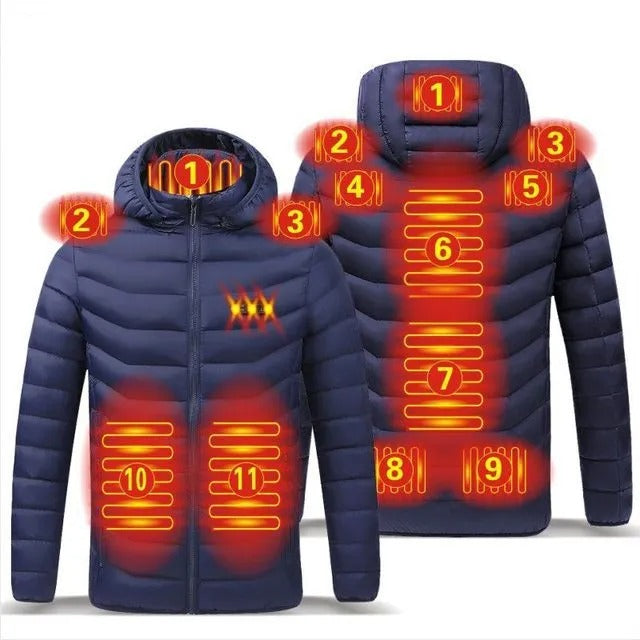 Doudoune Chauffante Mixte Zones - Bleu - Protection Thermique pour les Activités Extérieures