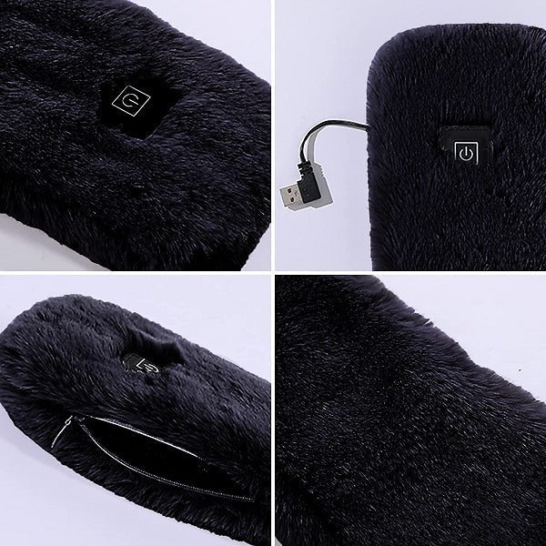 Écharpe tendance en fourrure électrique offrant mode et chaleur pour l'hiver dog
