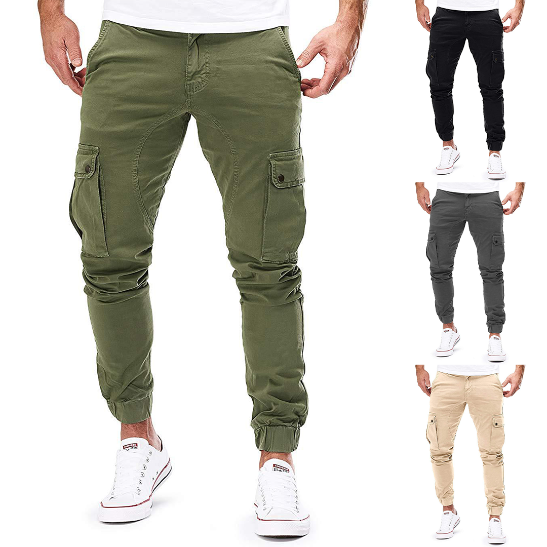 Joggers cargo en coton doux pour hommes, style urbain et confort durable trav