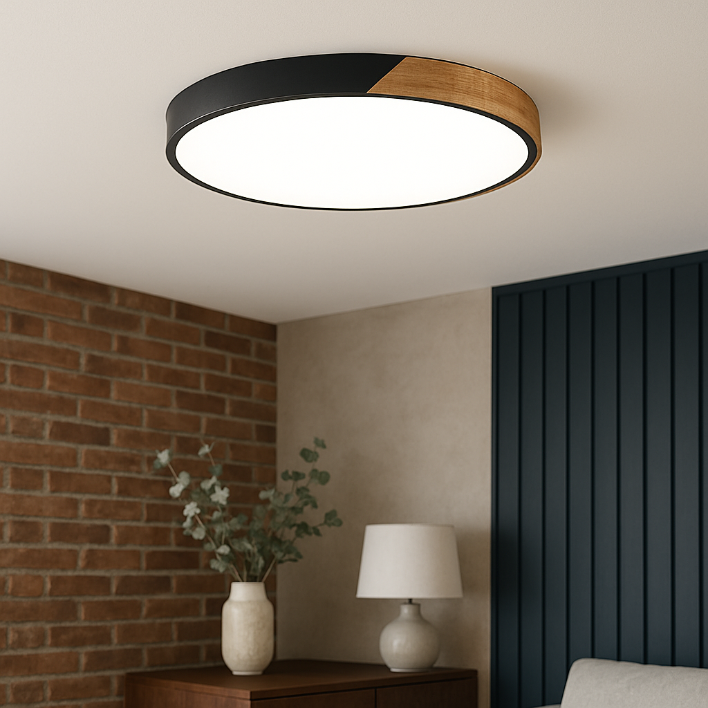 Plafoniera nordica in legno