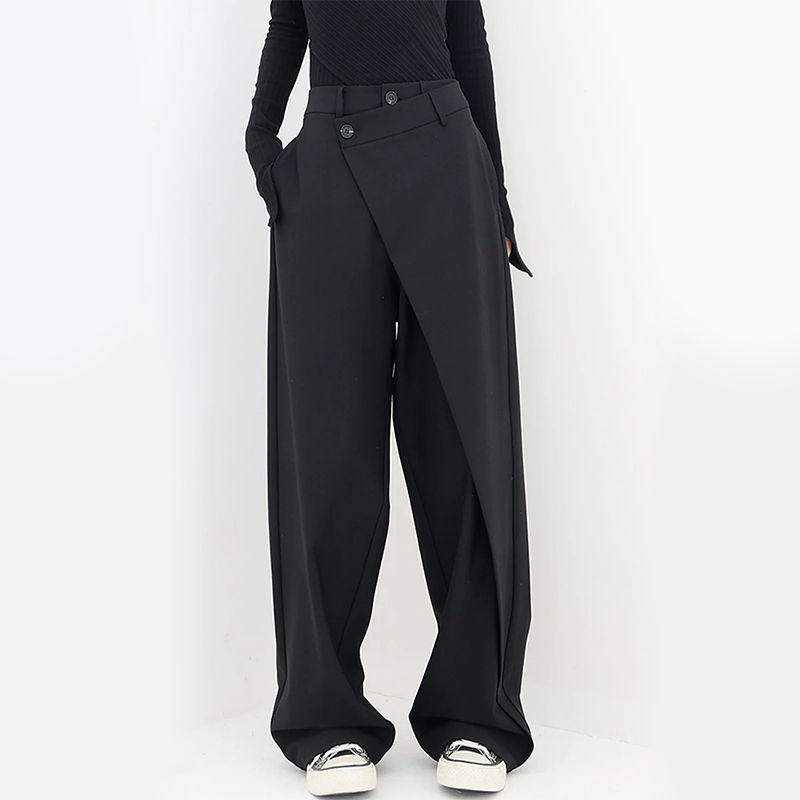 Pantalon ample Julia coupe asymétrique style rétro travel bottle leak-proof d