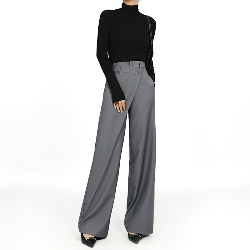 Pantalon ample Julia coupe asymétrique style rétro travel bottle leak-proof d