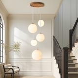 Lampadario nordico per scale Moonlamp