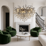 Lustre nero Goccia di pioggia