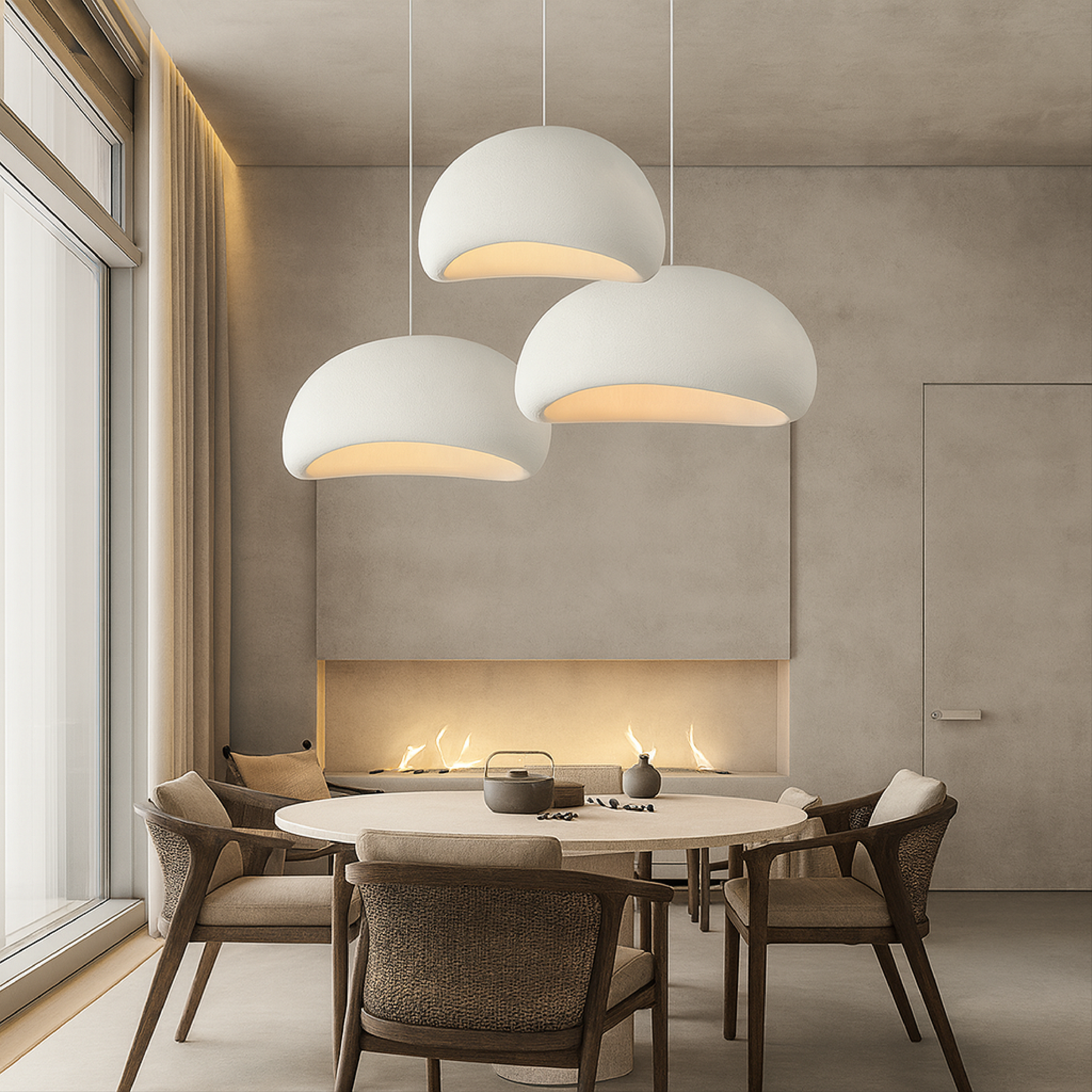 Lampada sospesa Wabi Sabi di Lumi
