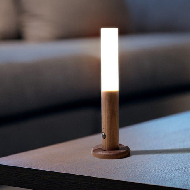 Lampe Mural à Détection Kurious - Bois et Verre de Qualité Supérieure pour une Ambiance Apaisante