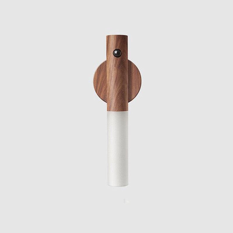 Lampe Mural à Détection Kurious en Noyer - Design Épuré, Qualité Supérieure pour une Ambiance Chaleureuse