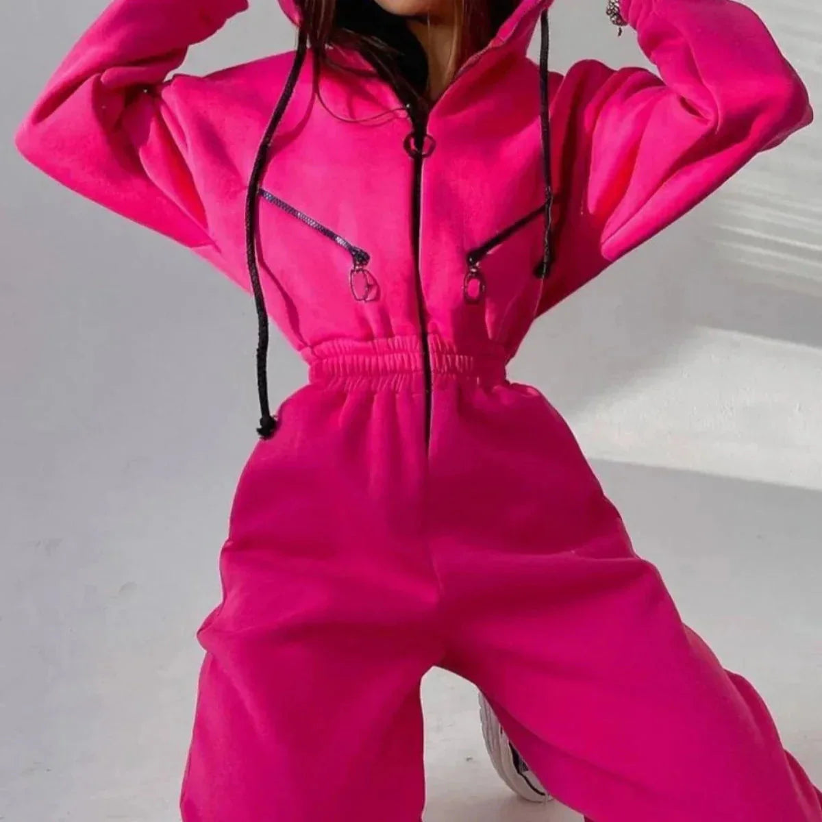Jumper femme Kylia en Rose barbie - Tendance irrésistible et mélange coton polyester