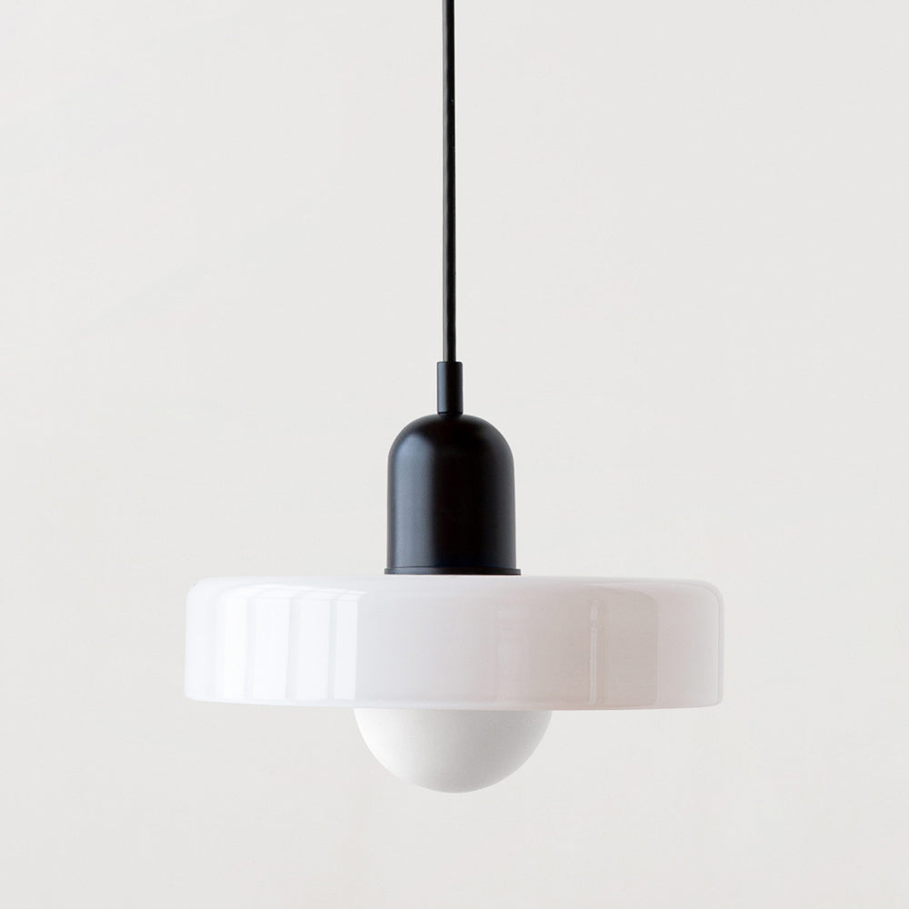 Lampe Suspendue Bauhaus en Verre Coloré - Décoration Intérieure Moderne trave