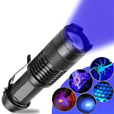 Torcia LED UV 395nm – Portatile Ultra-Violetto per Rilevamento e Ispezione