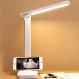 Lampada da scrivania LED pieghevole e tattile senza fili