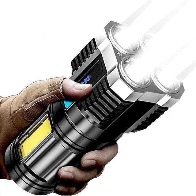 Lampe torche puissante LED rechargeable pour camping et extérieur travel bott