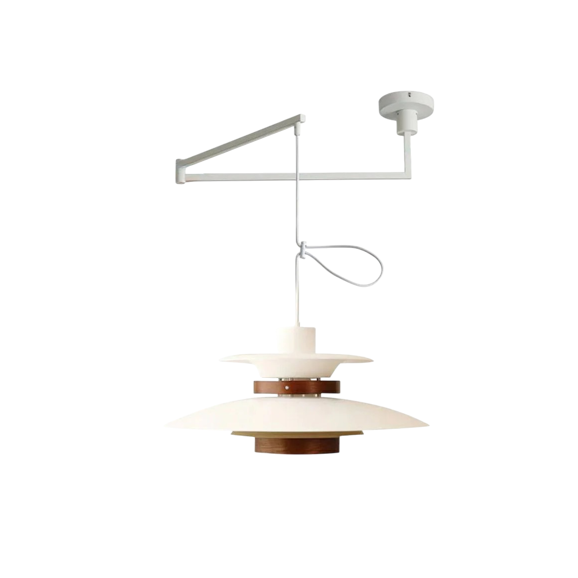 Lampada a sospensione con braccio articolato Merado