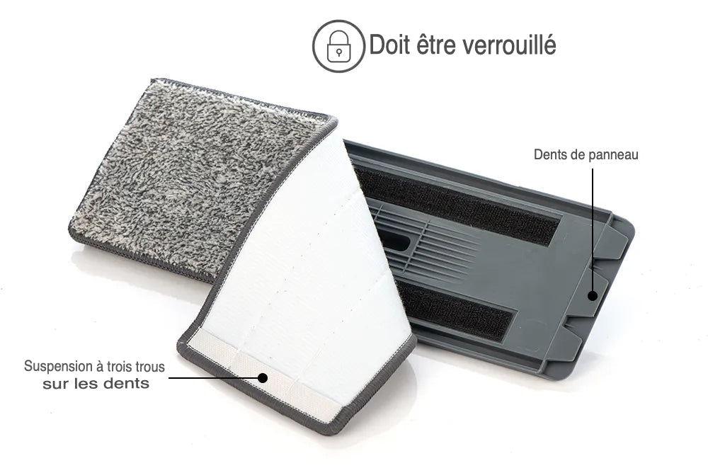 Mop de nettoyage automatique en microfibres - Performance exceptionnelle et simplifiée pour un nettoyage rapide