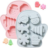Stampi in silicone per torte di Natale (set da 2)