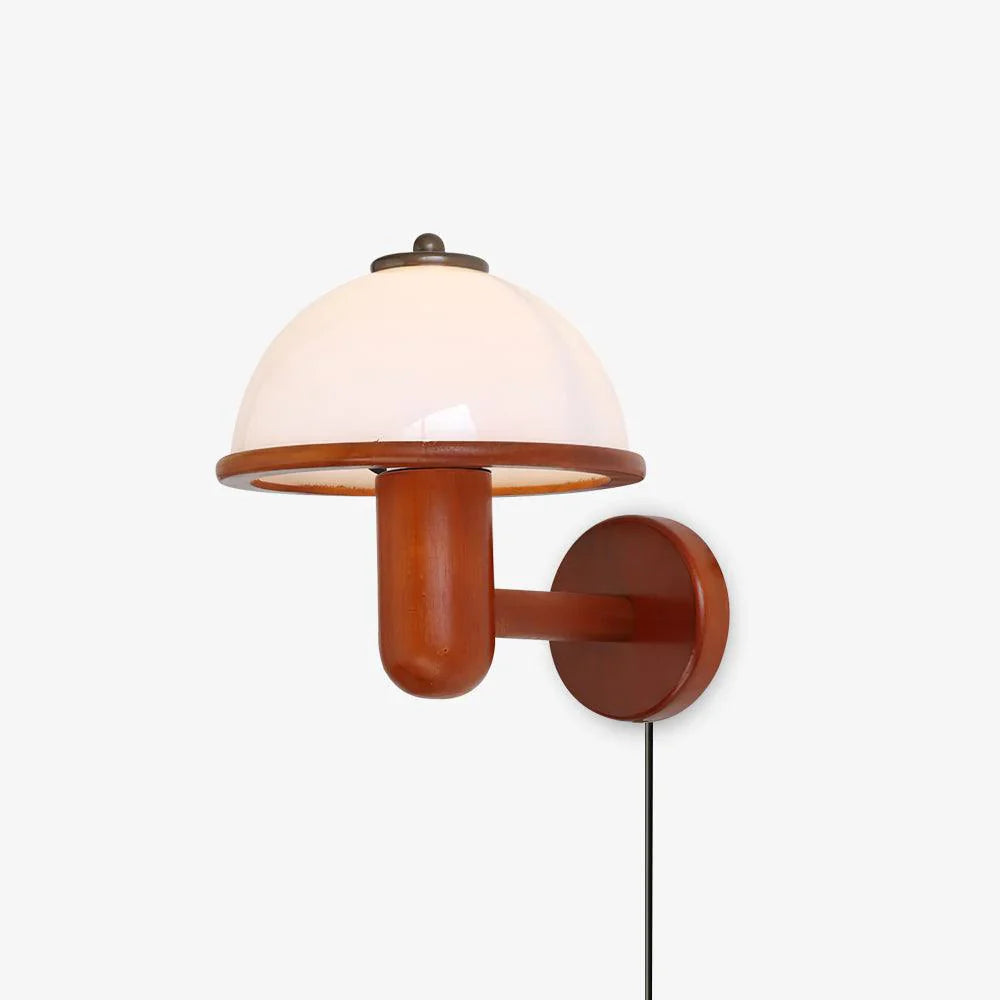 Lampada da parete a forma di fungo