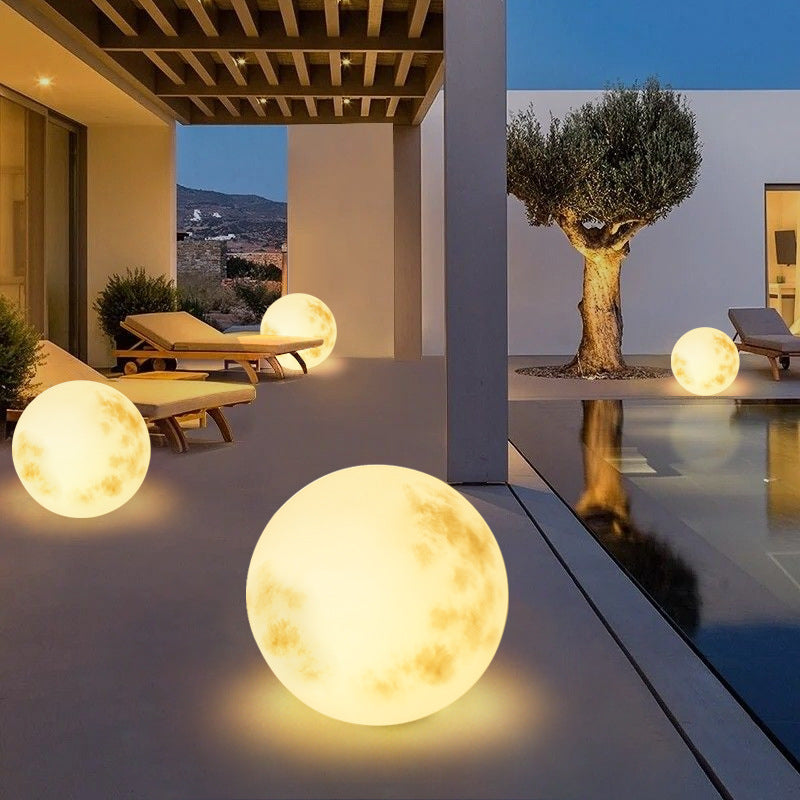 Lampada lunare a energia solare per il giardino