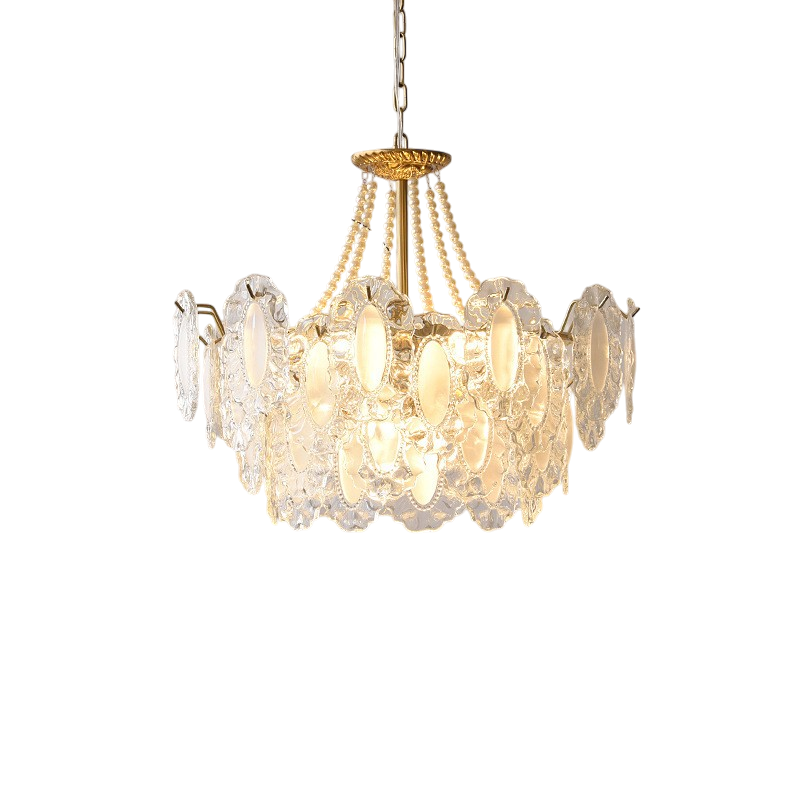 Lampadario in cristallo francese