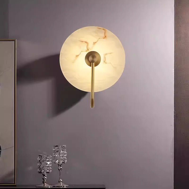 Lampada da parete LED in marmo Alab