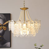 Lampadario in cristallo francese