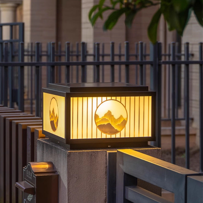 Lampada solare per palo da esterno
