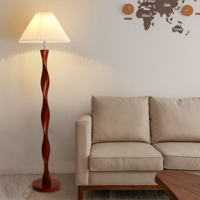 Lampada da terra giapponese in noce