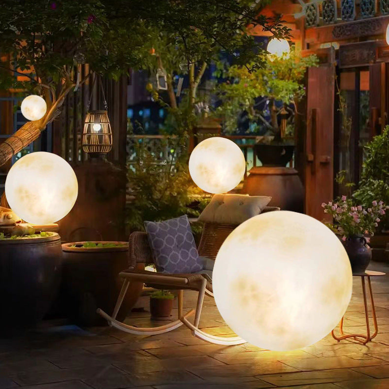Lampada lunare a energia solare per il giardino