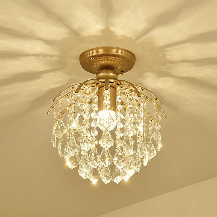 Lampadario in cristallo per camera da letto