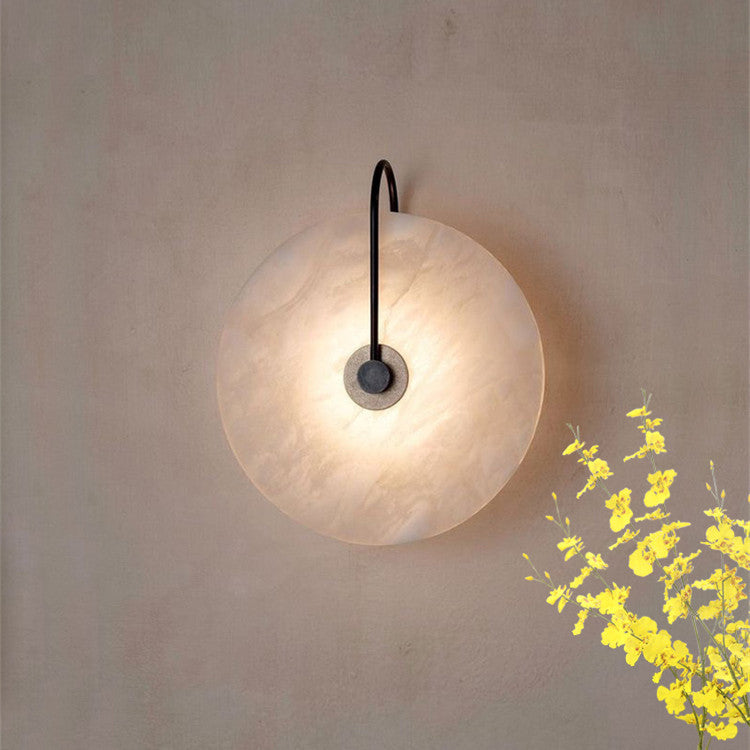 Lampada da parete LED in marmo Alab