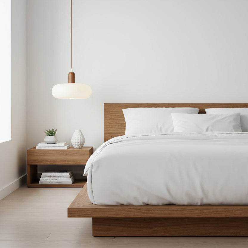 Lampada a sospensione crema nordica