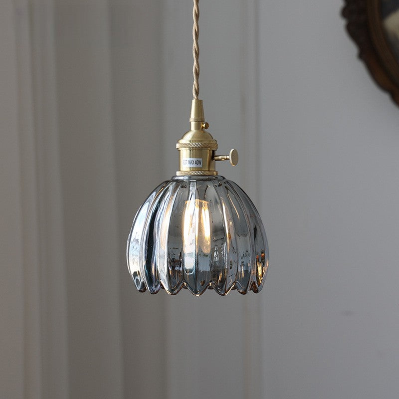 Lampada a sospensione giapponese in vetro