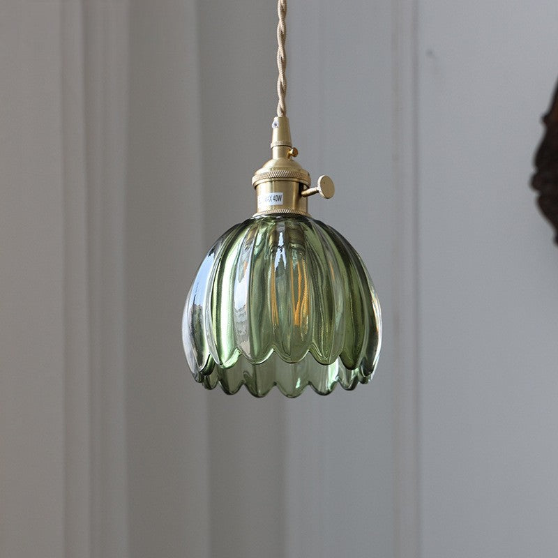 Lampada a sospensione giapponese in vetro