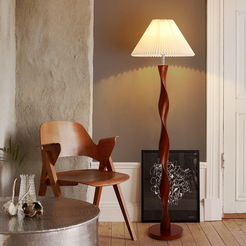 Lampada da terra giapponese in noce